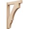 Ekena Millwork 5 1/2-in W x 26-in D x 38-in H Balboa Block Rough Cedar Woodgrain TimberThane Outlooker, Primed Tan OUTUR055X26X38BOA44RCPR - alternate 1